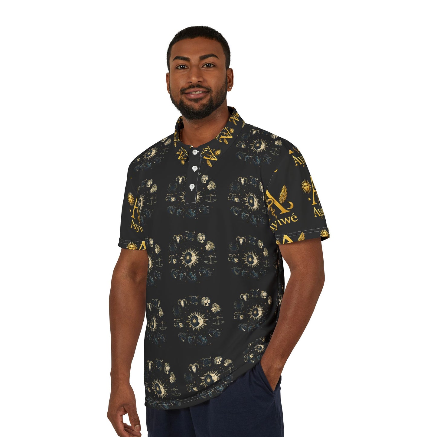 New Spring02 Unisex Polo Shirt (AOP) Powered by AyiWe F&S