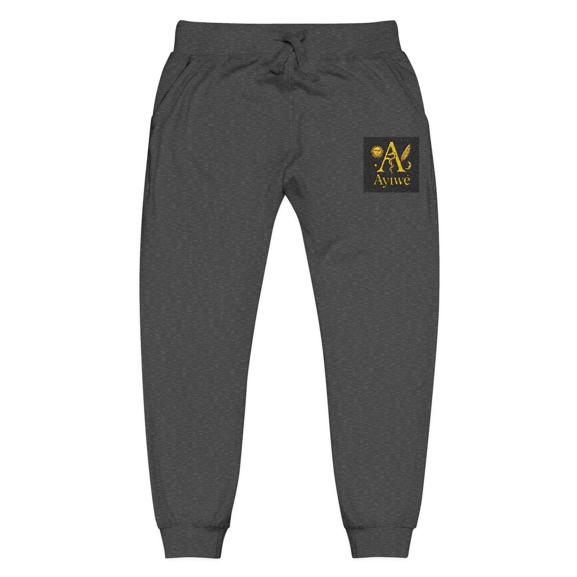 B - One AyiWé Unisex Fleece Sweatpants (Embroidery) - AyiWé Fashion & Style