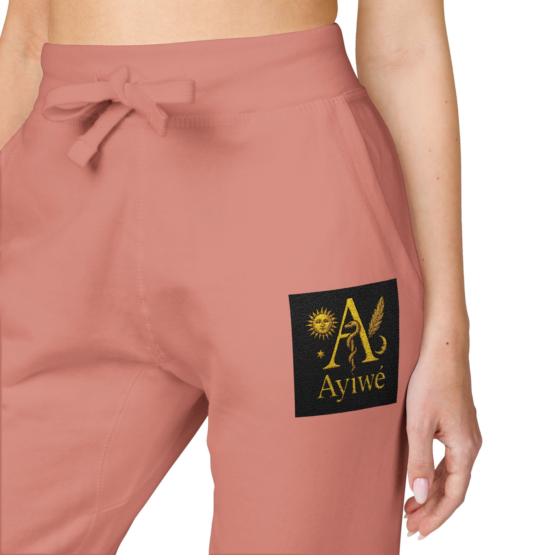 B - One AyiWé Unisex Fleece Sweatpants (Embroidery) - AyiWé Fashion & Style