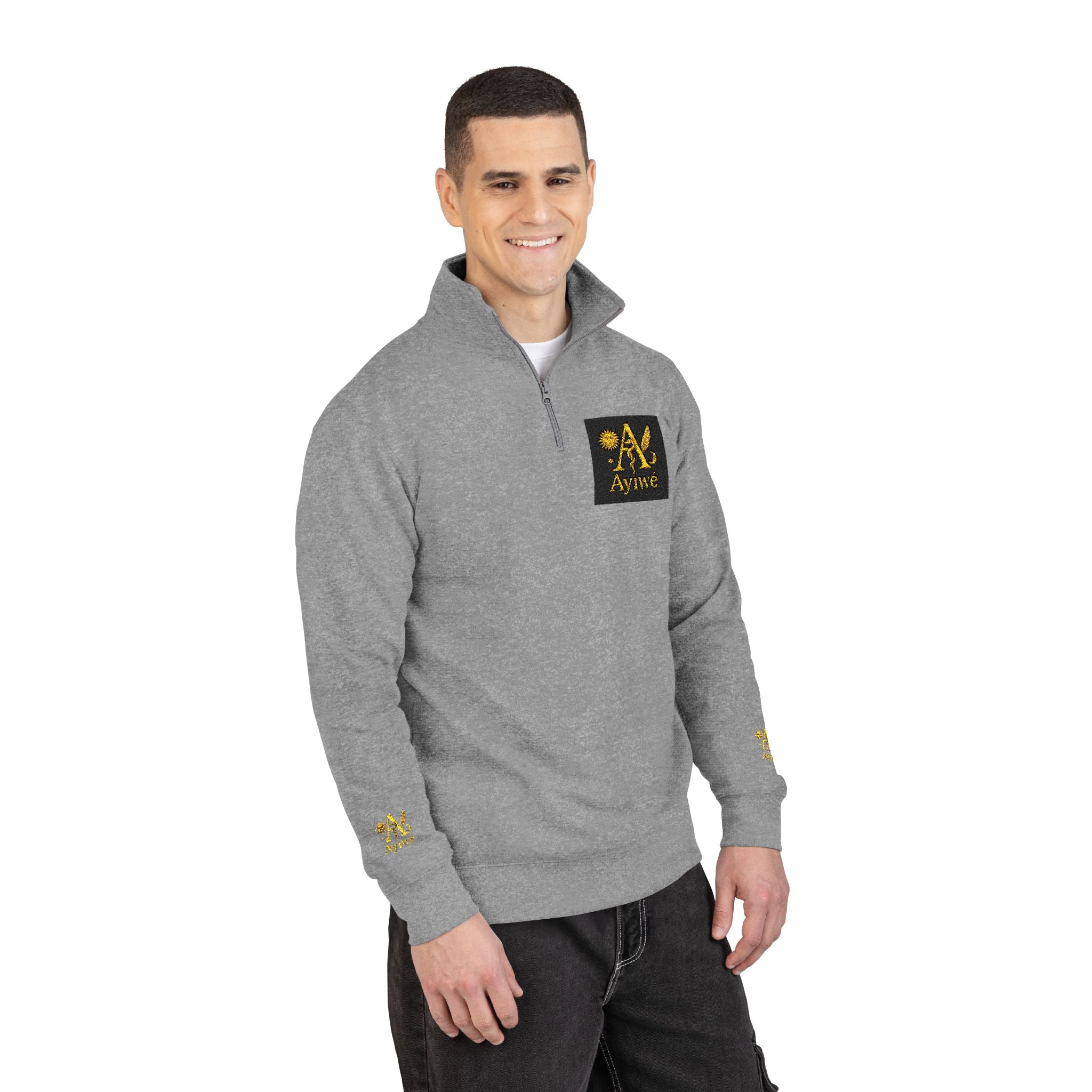 A1-BL12-AyiWé Lifestyle Unisex Fleece Pullover (Embroidery)