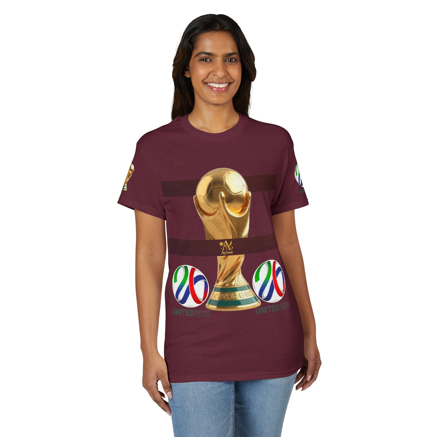 Unity03-Ayi Unisex DryBlend® T-Shirt. Powered by AyiWe F&S