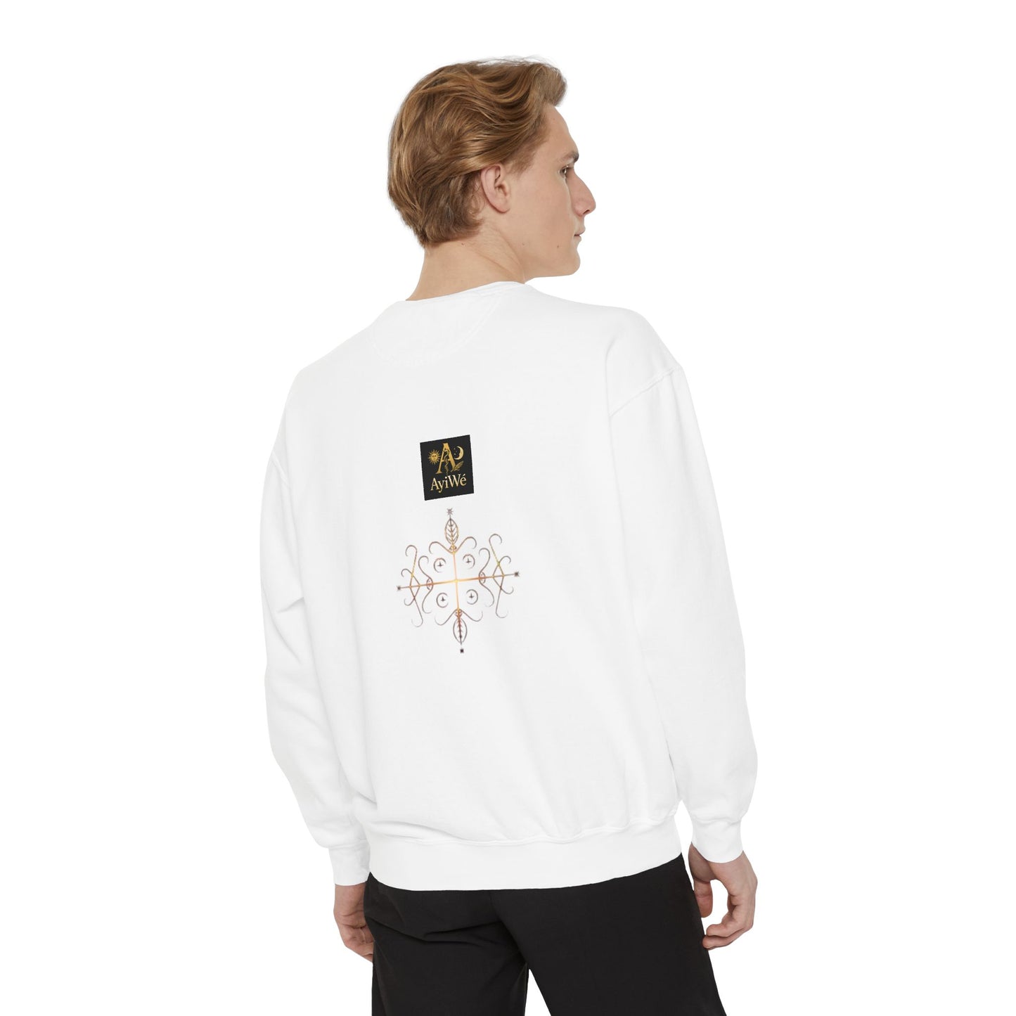 4K-Ayi Unisex Garment-Dyed Sweatshirt. Powered by AyiWe FS