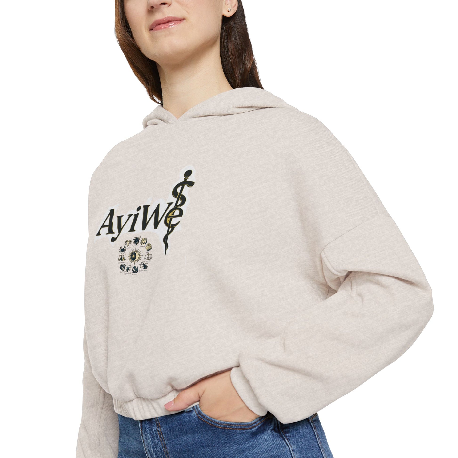 A - Lady1 - AyiWé Women's Cinched Bottom Hoodie - AyiWé Fashion & Style
