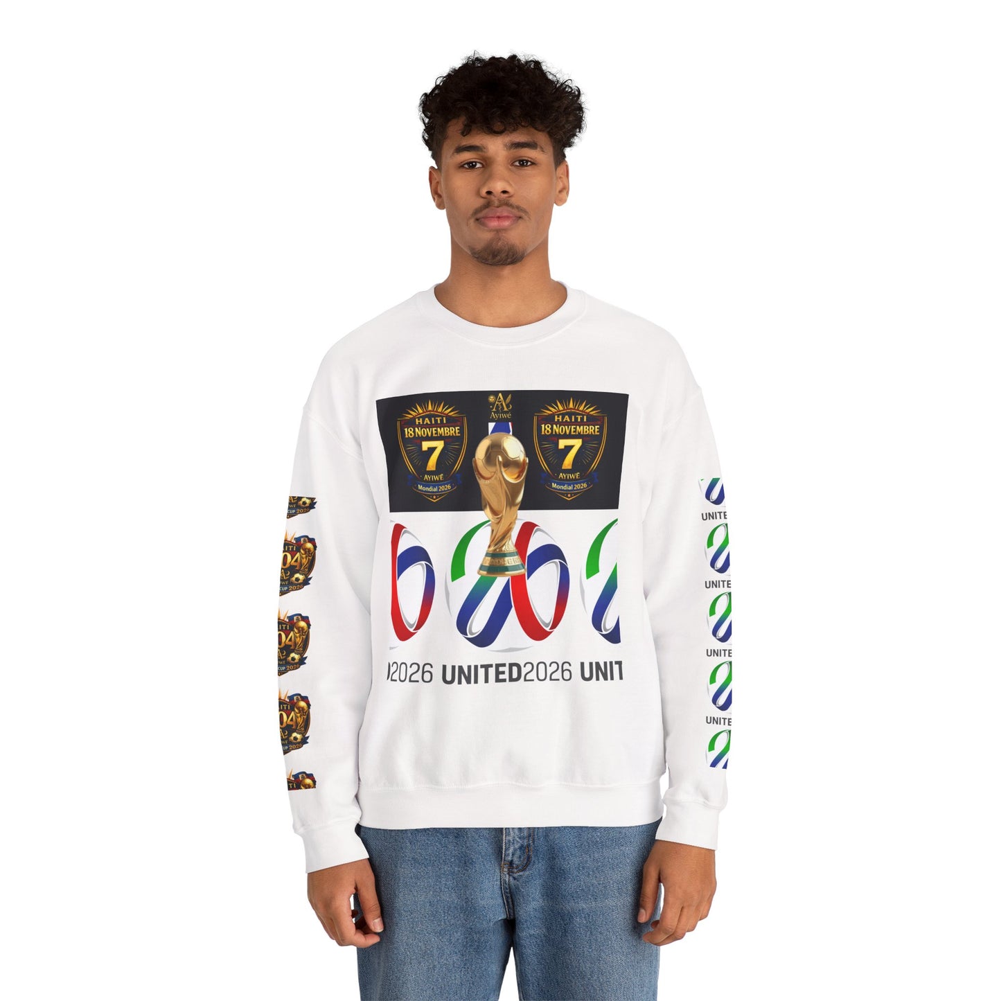 18WC2026 Yon-Nasyon1 Unisex Heavy Blend™ Crewneck Sweatshirt. Powered by AyiWe F&S