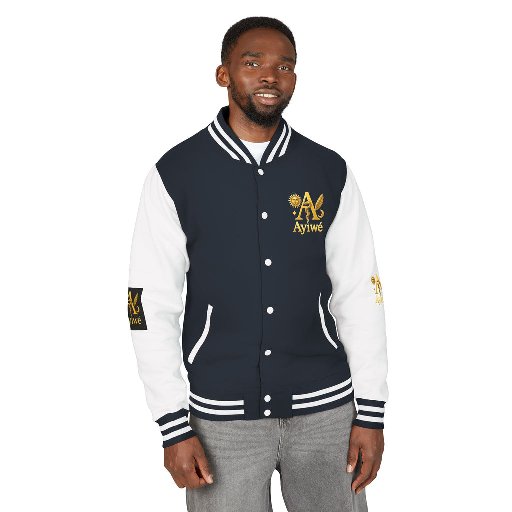 1-A High DegreAyiWé Unisex Heavyweight Letterman Jacket