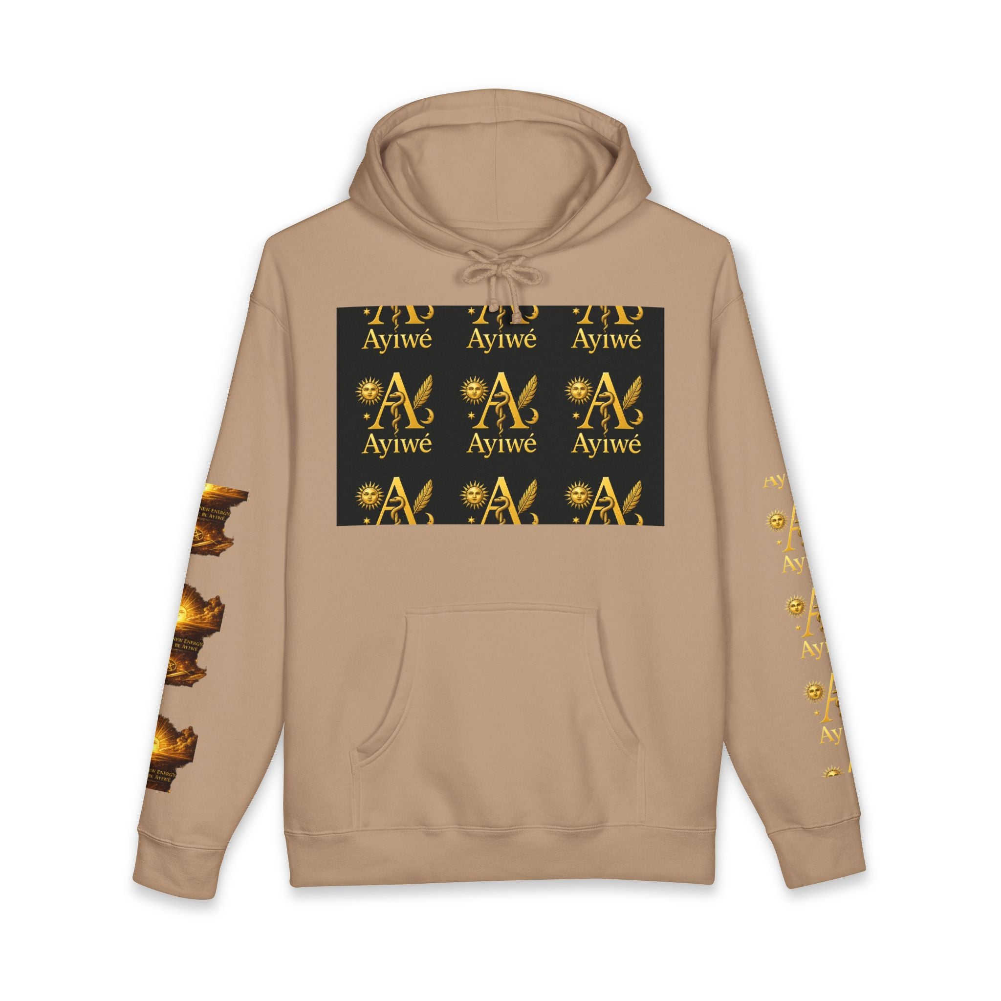 OneSun-Unisex Heavyweight Hooded Sweatshirt. Powered by AyiWe F&S