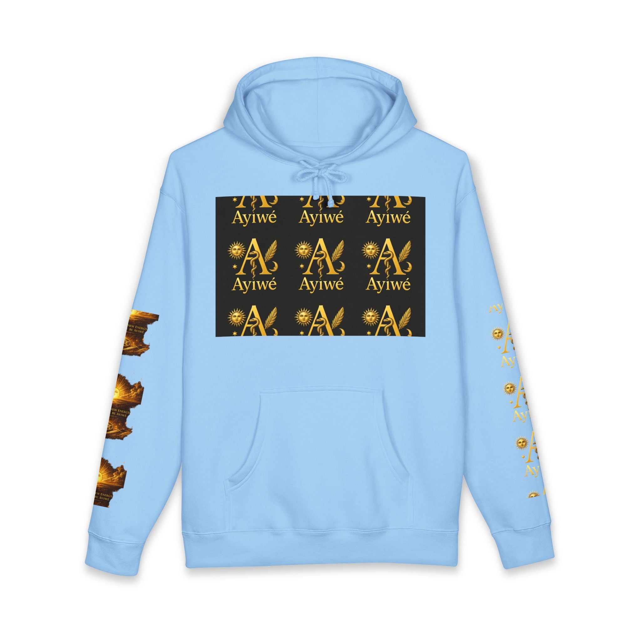 OneSun-Unisex Heavyweight Hooded Sweatshirt. Powered by AyiWe F&S