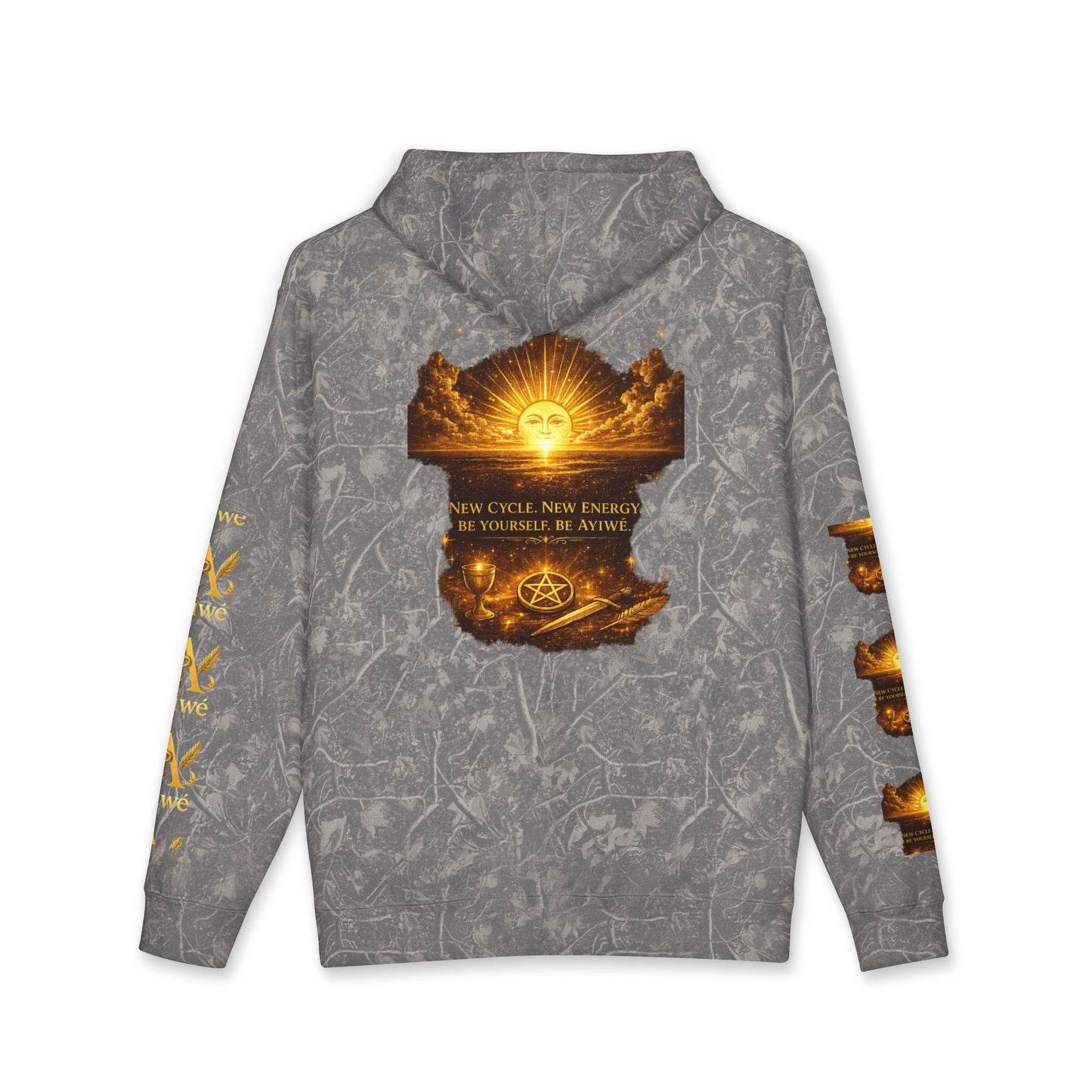 OneSun-Unisex Heavyweight Hooded Sweatshirt. Powered by AyiWe F&S