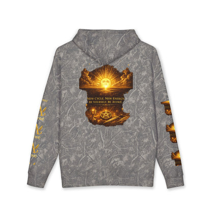 OneSun-Unisex Heavyweight Hooded Sweatshirt. Powered by AyiWe F&S