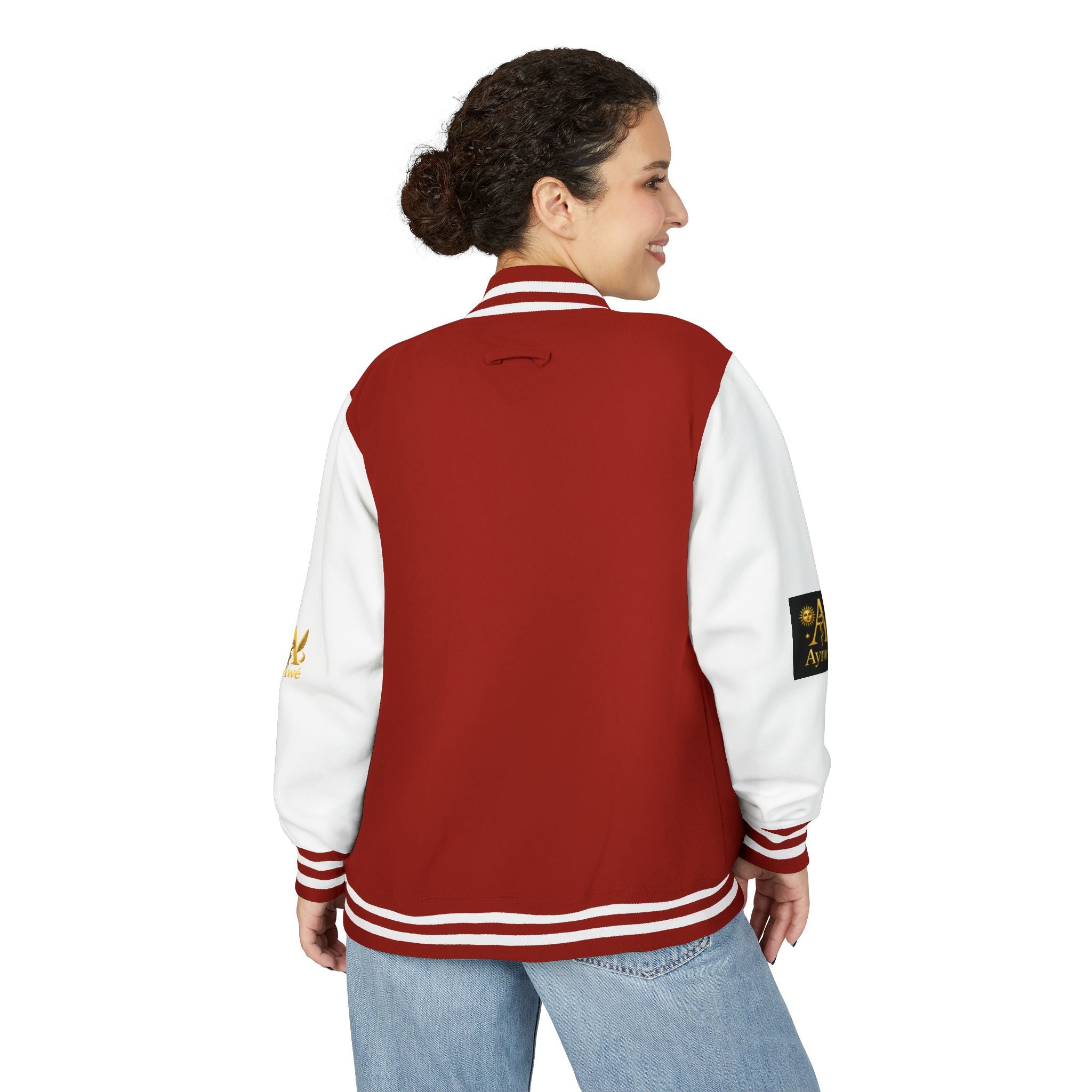 1-A High DegreAyiWé Unisex Heavyweight Letterman Jacket
