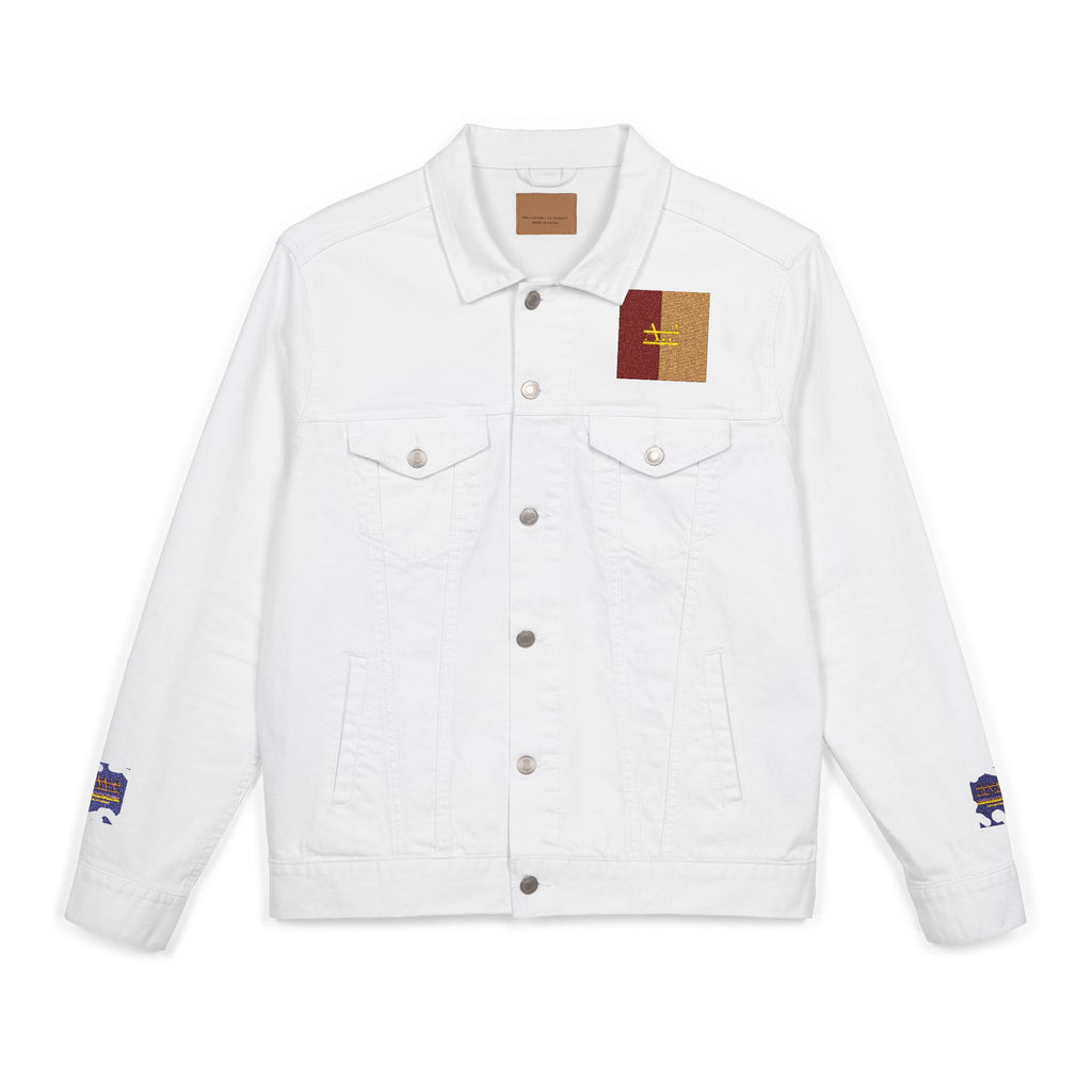 Fibonacci-AyiWeF Unisex Denim Jacket (Embroidery)