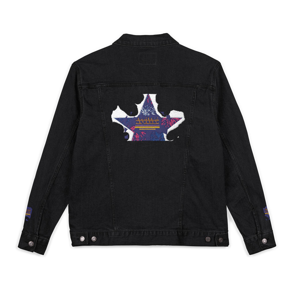 Fibonacci-AyiWeF Unisex Denim Jacket (Embroidery)