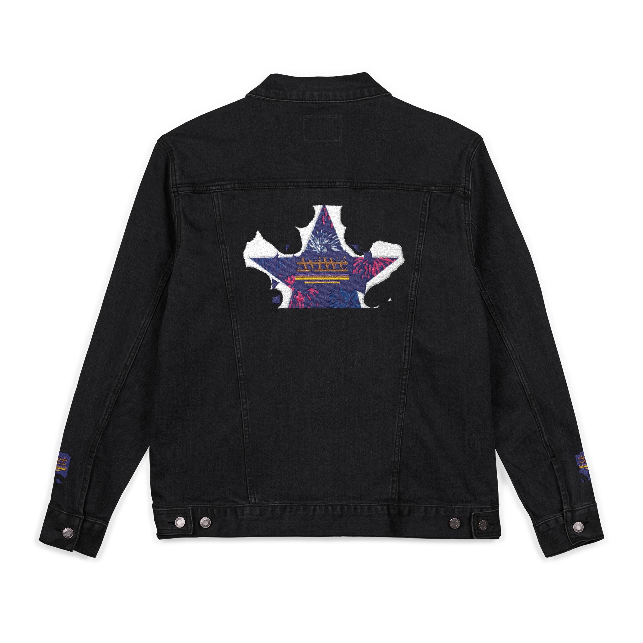 Fibonacci-AyiWeF Unisex Denim Jacket (Embroidery)