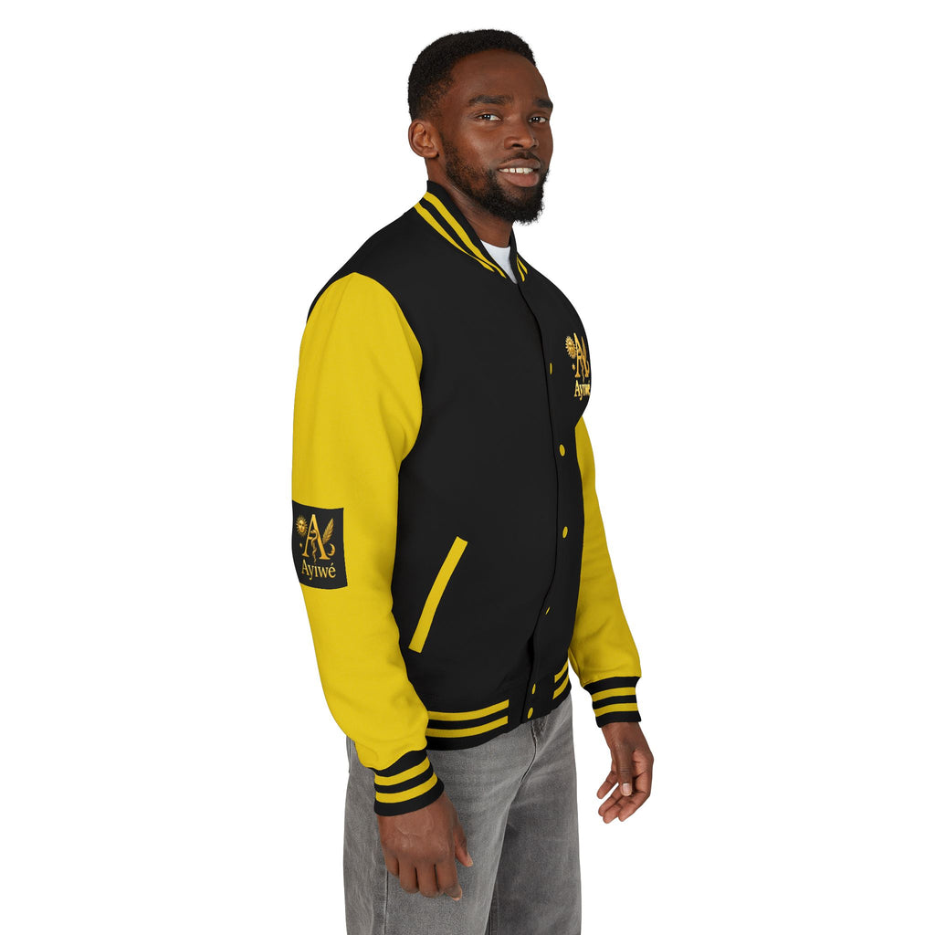 1-A High DegreAyiWé Unisex Heavyweight Letterman Jacket
