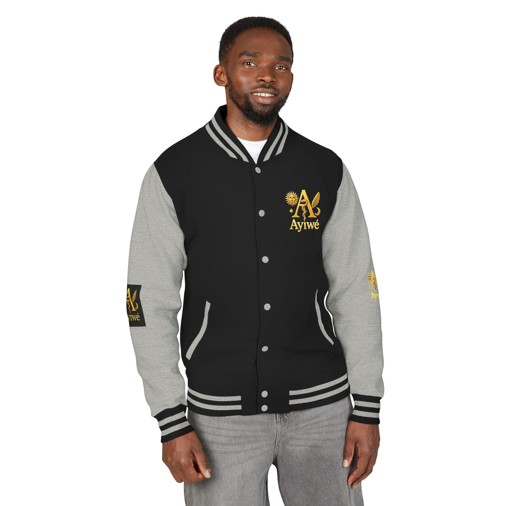 1-A High DegreAyiWé Unisex Heavyweight Letterman Jacket