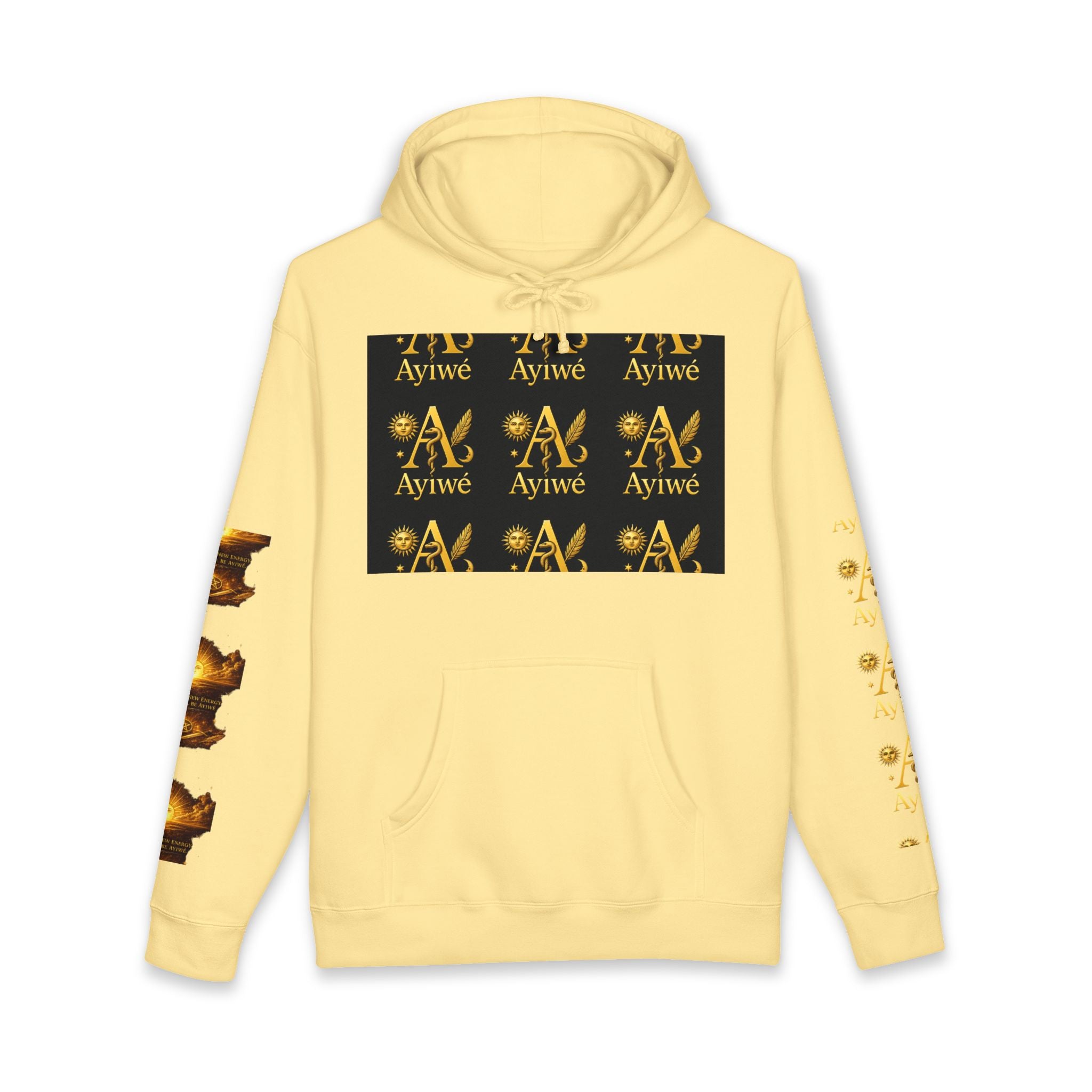 OneSun-Unisex Heavyweight Hooded Sweatshirt. Powered by AyiWe F&S