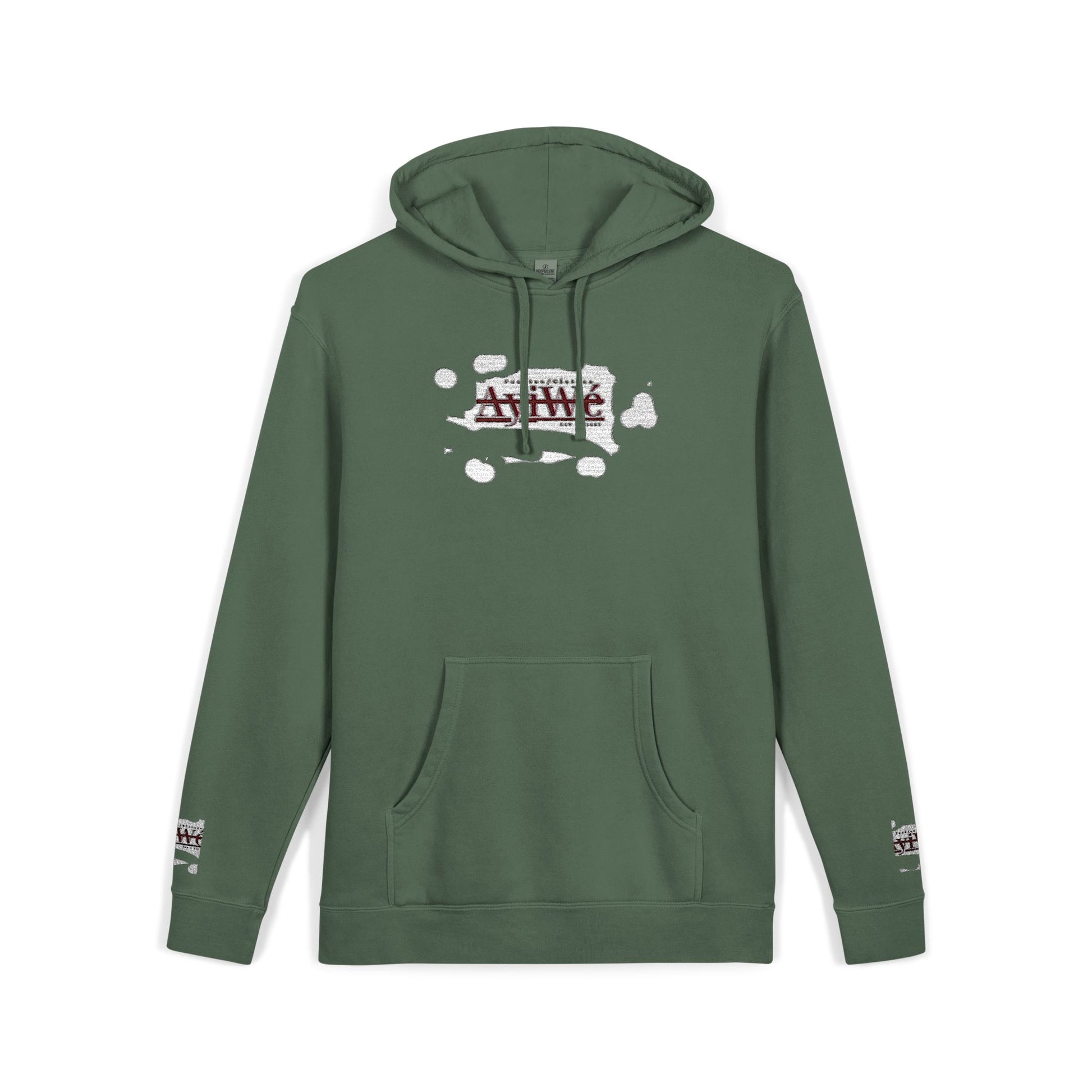 AyiWe A1 Unisex Pigment - Dyed Hoodie (Embroidery) - AyiWé Fashion & Style
