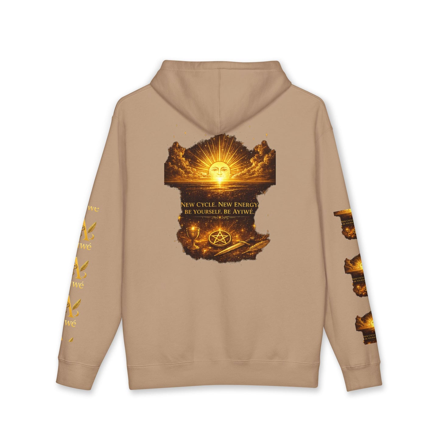 OneSun-Unisex Heavyweight Hooded Sweatshirt. Powered by AyiWe F&S