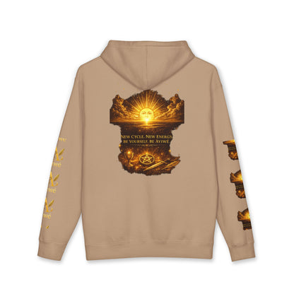 OneSun-Unisex Heavyweight Hooded Sweatshirt. Powered by AyiWe F&S