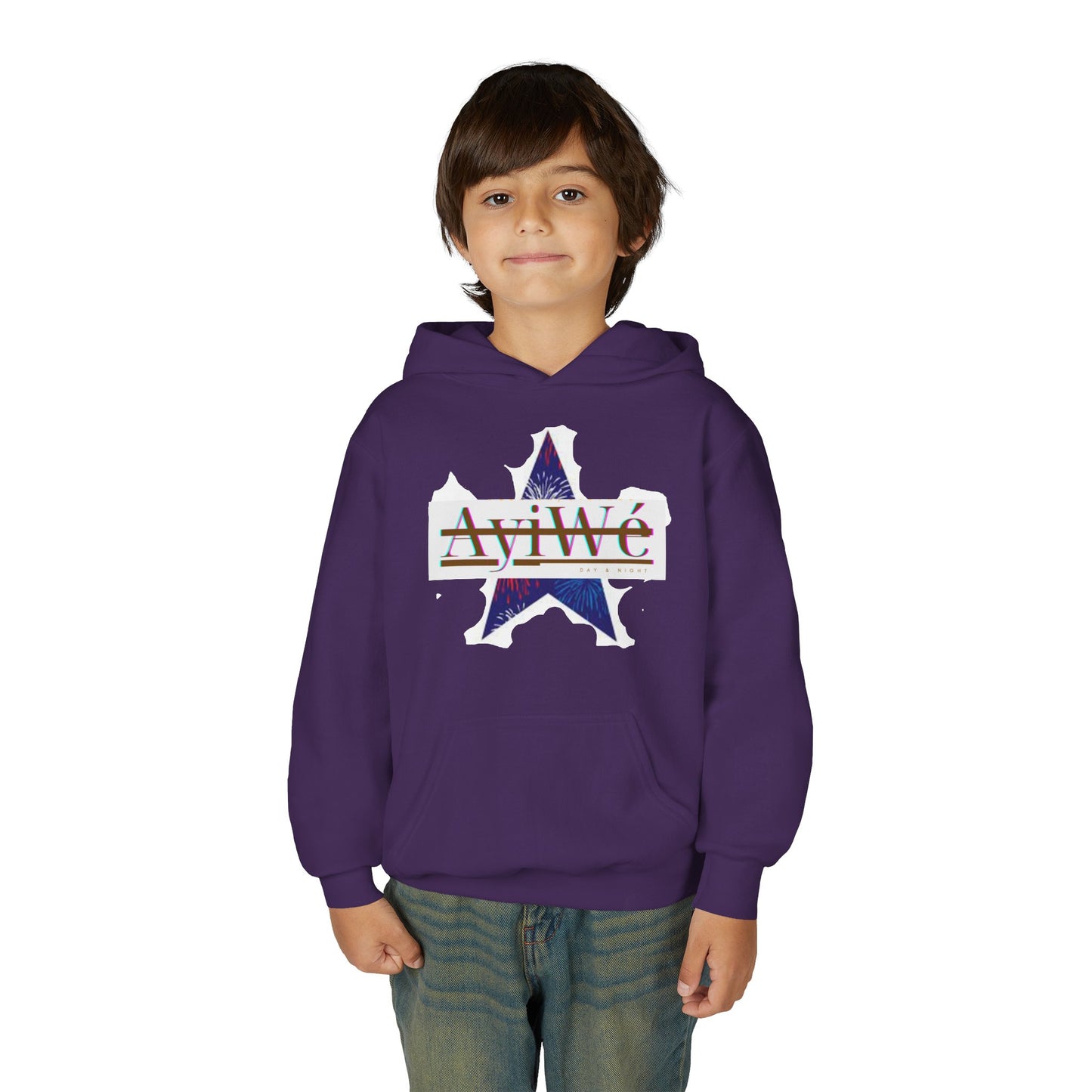 AyiWé Young - 1 Youth Heavy Blend Hooded Sweatshirt - AyiWé Fashion & Style