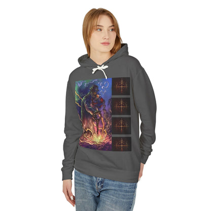 Ayi06 Unisex Lightweight Hooded Sweatshirt. Powered by AyiWe FS