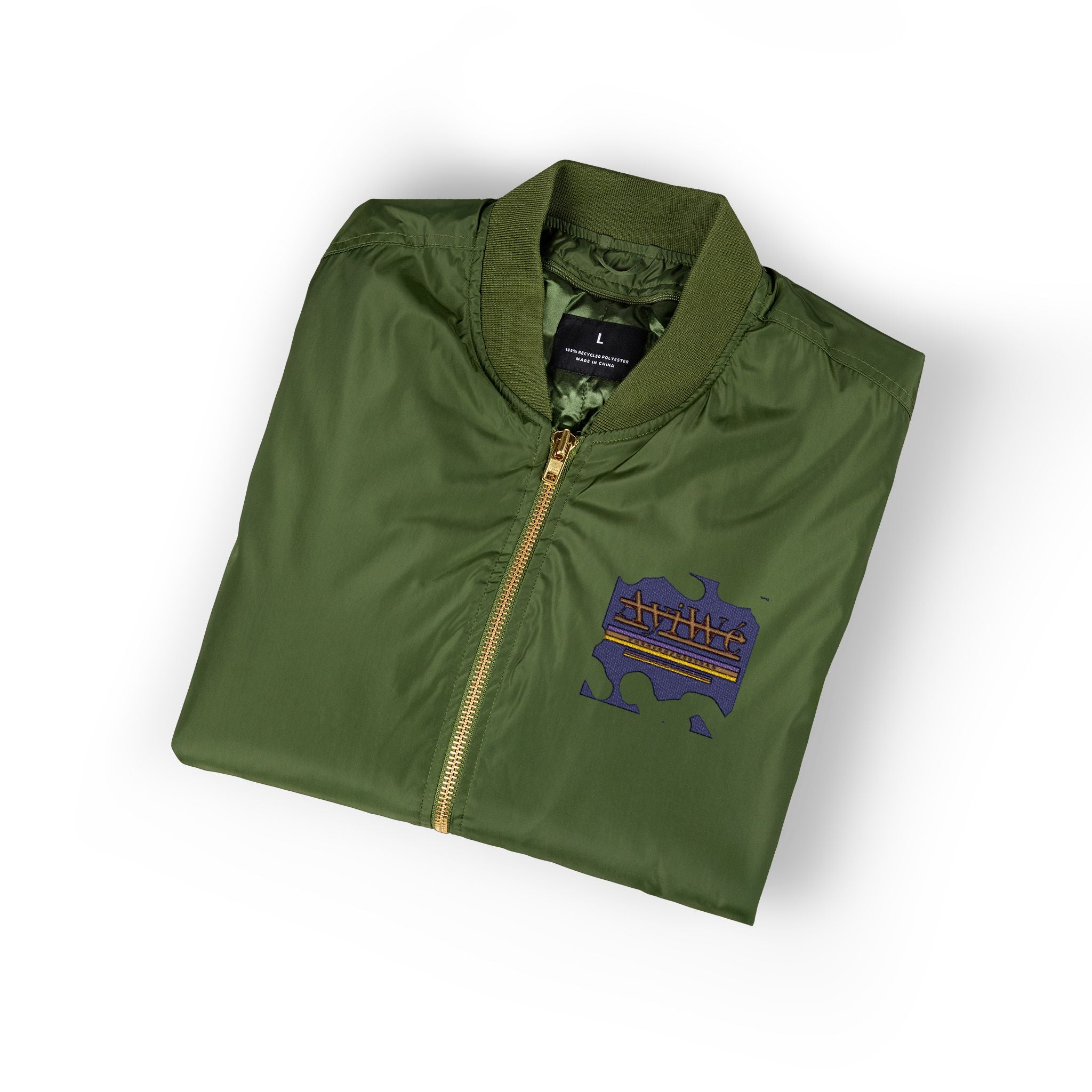 AyiWe-Soldier1 Recycled Bomber Jacket (Embroidery) Unisex