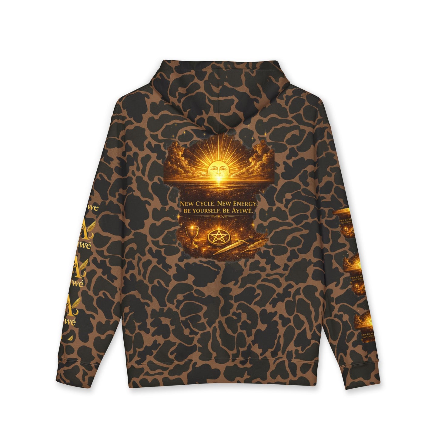 OneSun-Unisex Heavyweight Hooded Sweatshirt. Powered by AyiWe F&S