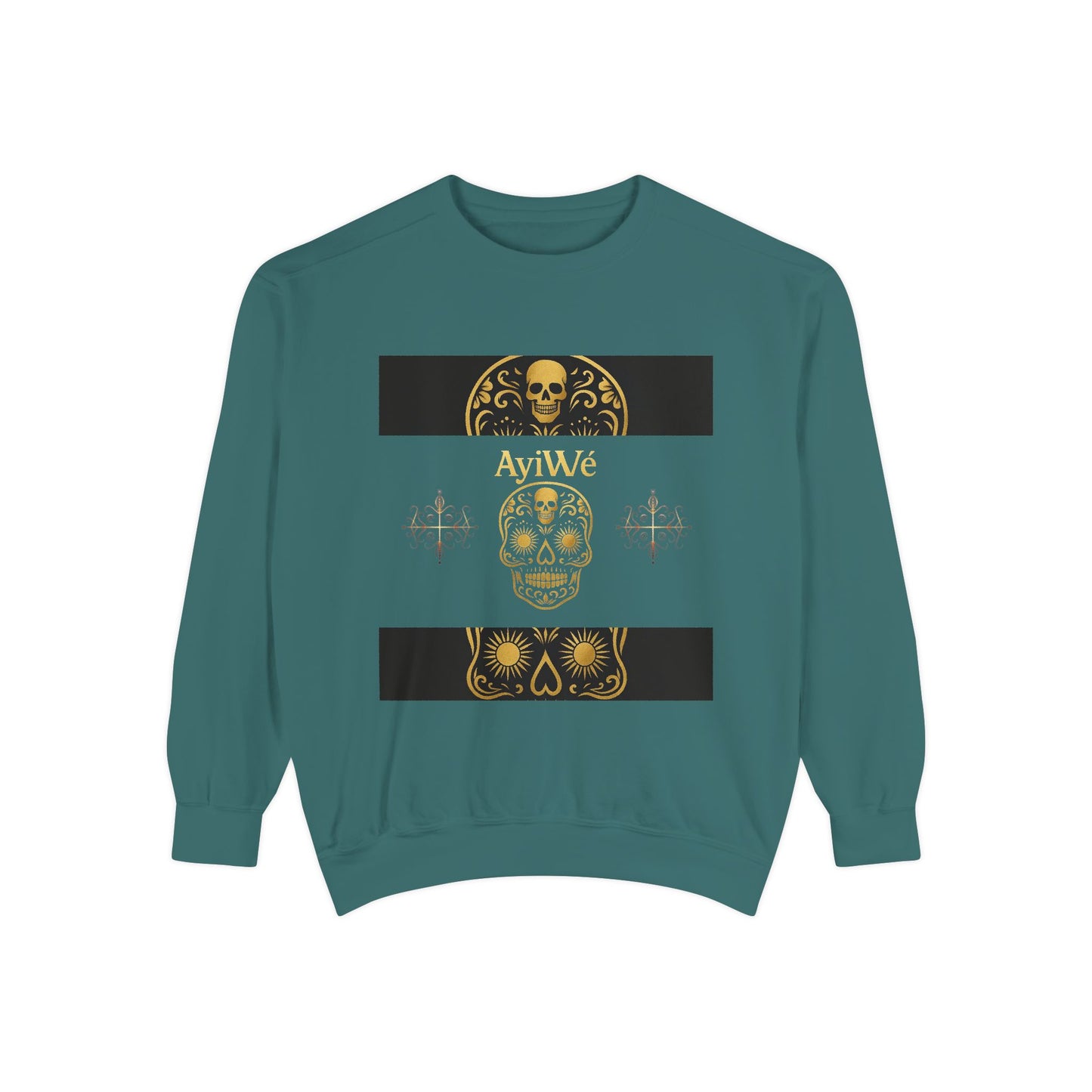 4K-Ayi Unisex Garment-Dyed Sweatshirt. Powered by AyiWe FS