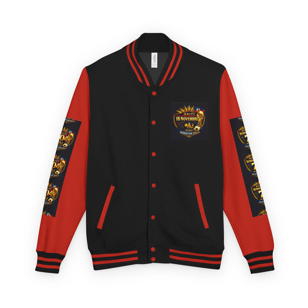 Haiti - Mondial2026 Unisex Heavyweight Letterman Jacket by AyiWe F&S - AyiWé Fashion & Style