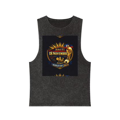 Ht - 07 world cup 2026 Unisex Stonewash Tank Top by AyiWe F&S - AyiWé Fashion & Style