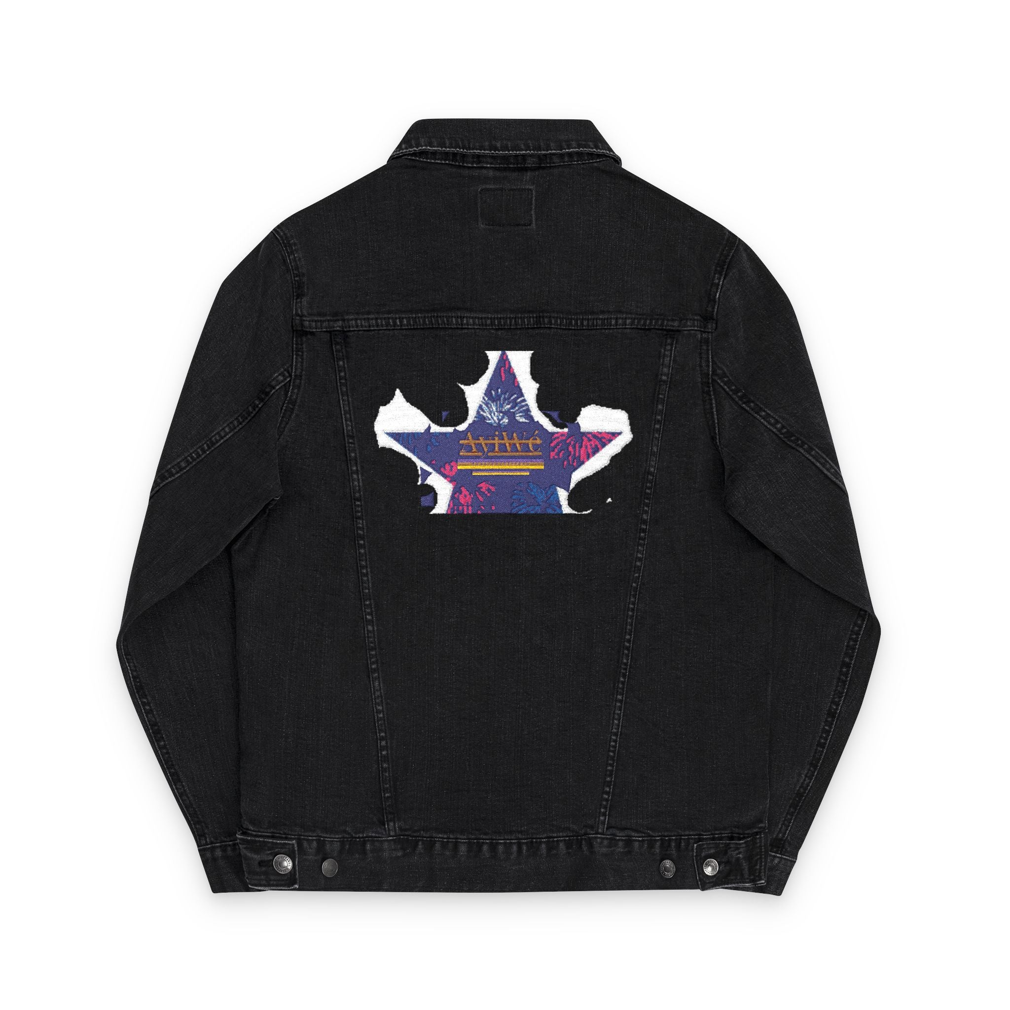 Fibonacci-AyiWeF Unisex Denim Jacket (Embroidery)