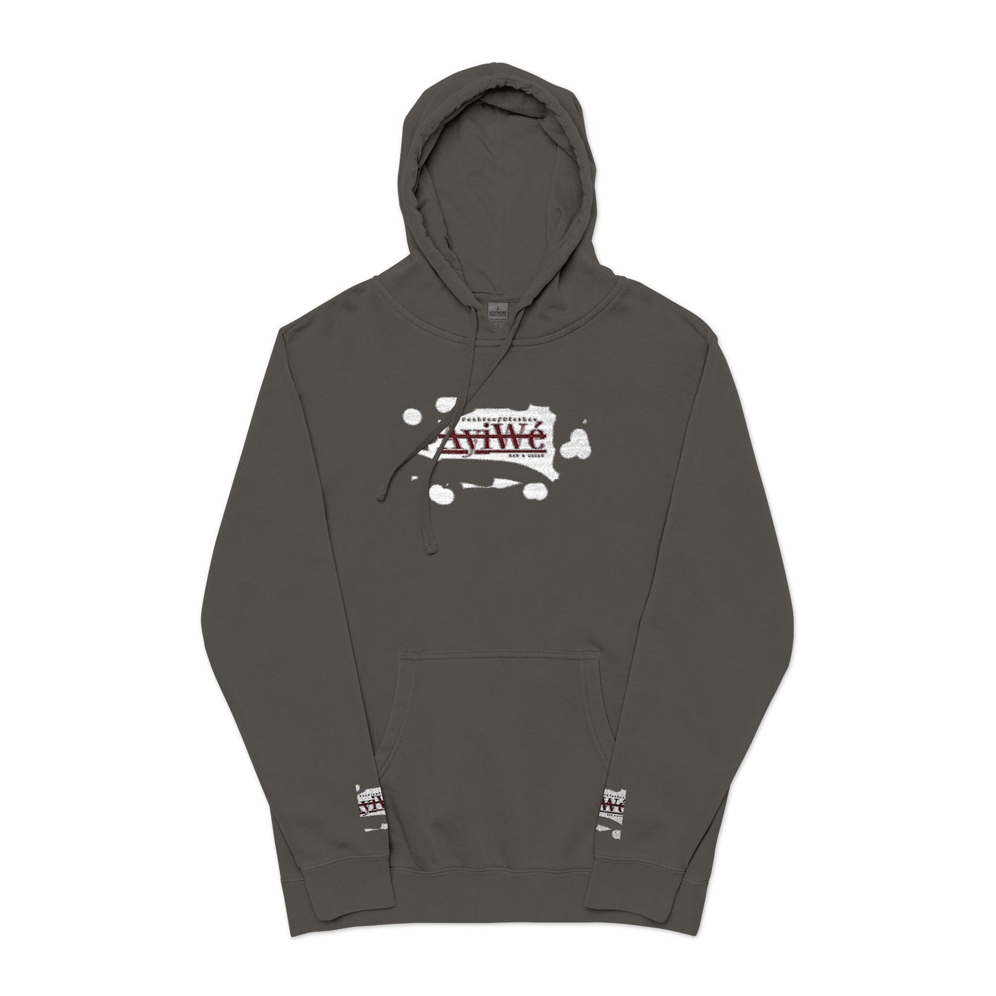 AyiWe A1 Unisex Pigment - Dyed Hoodie (Embroidery) - AyiWé Fashion & Style
