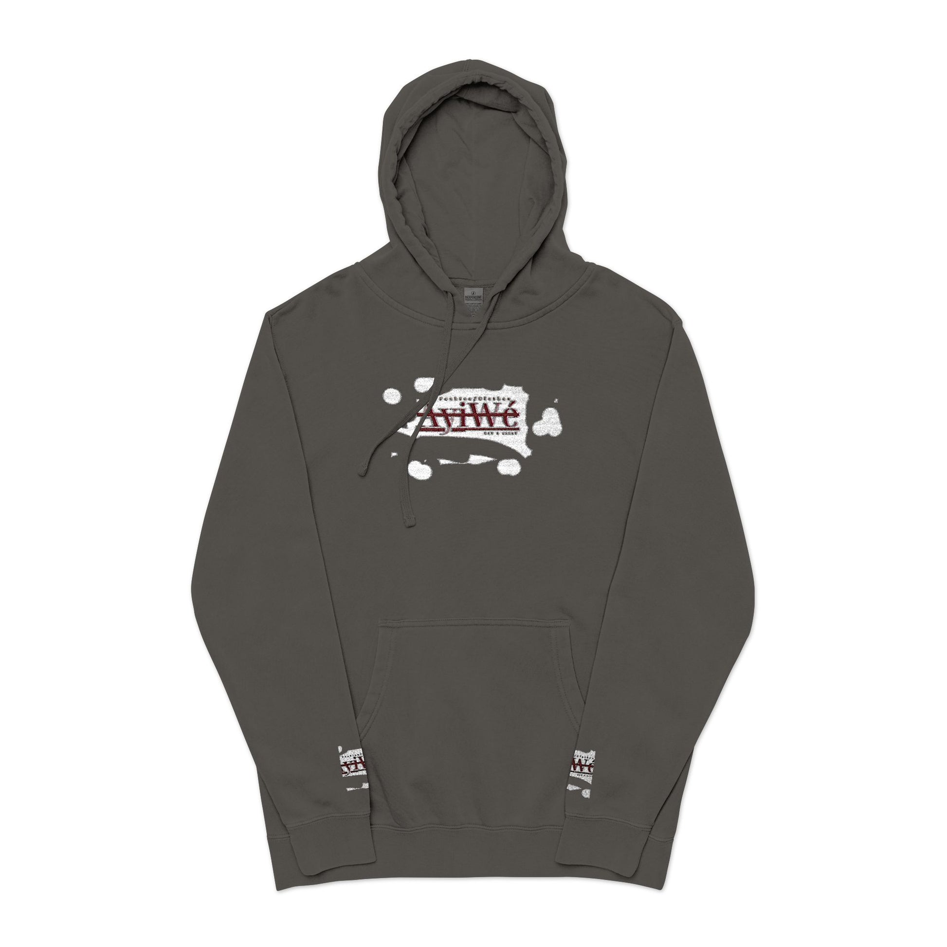 AyiWe A1 Unisex Pigment - Dyed Hoodie (Embroidery) - AyiWé Fashion & Style