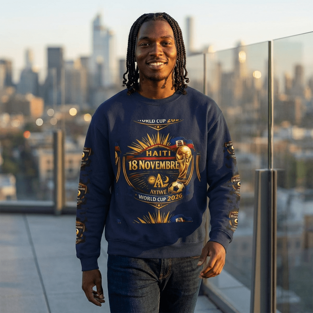 Ayiti18WC - Goal1 Unisex Heavy Blend™ Crewneck Sweatshirt by AyiWe F&S - AyiWé Fashion & Style