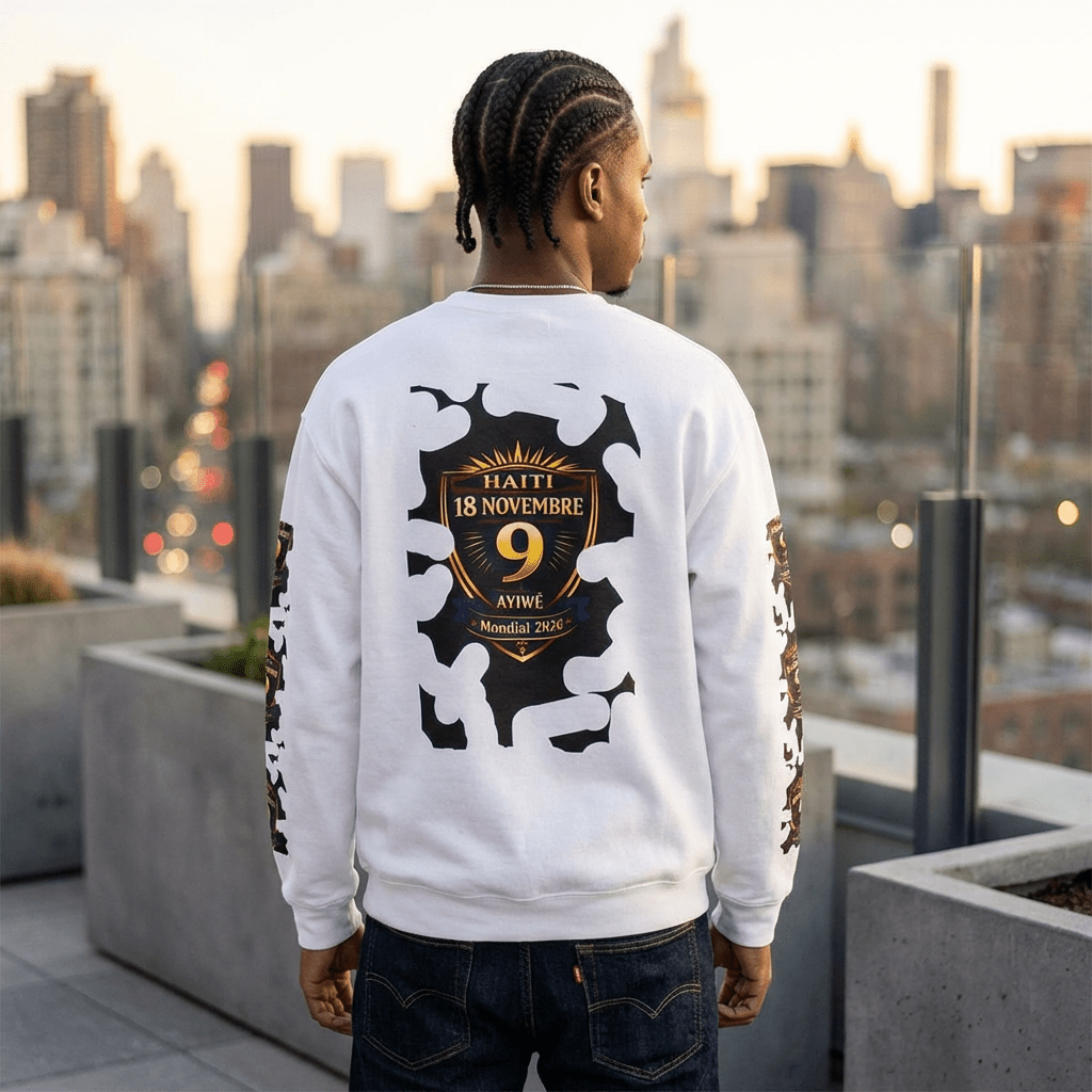 Ayiti18WC - Goal1 Unisex Heavy Blend™ Crewneck Sweatshirt by AyiWe F&S - AyiWé Fashion & Style