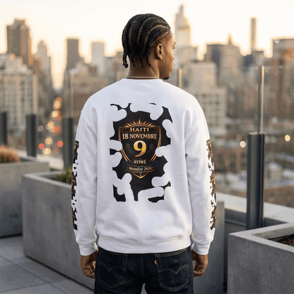 Ayiti18WC - Goal1 Unisex Heavy Blend™ Crewneck Sweatshirt by AyiWe F&S - AyiWé Fashion & Style