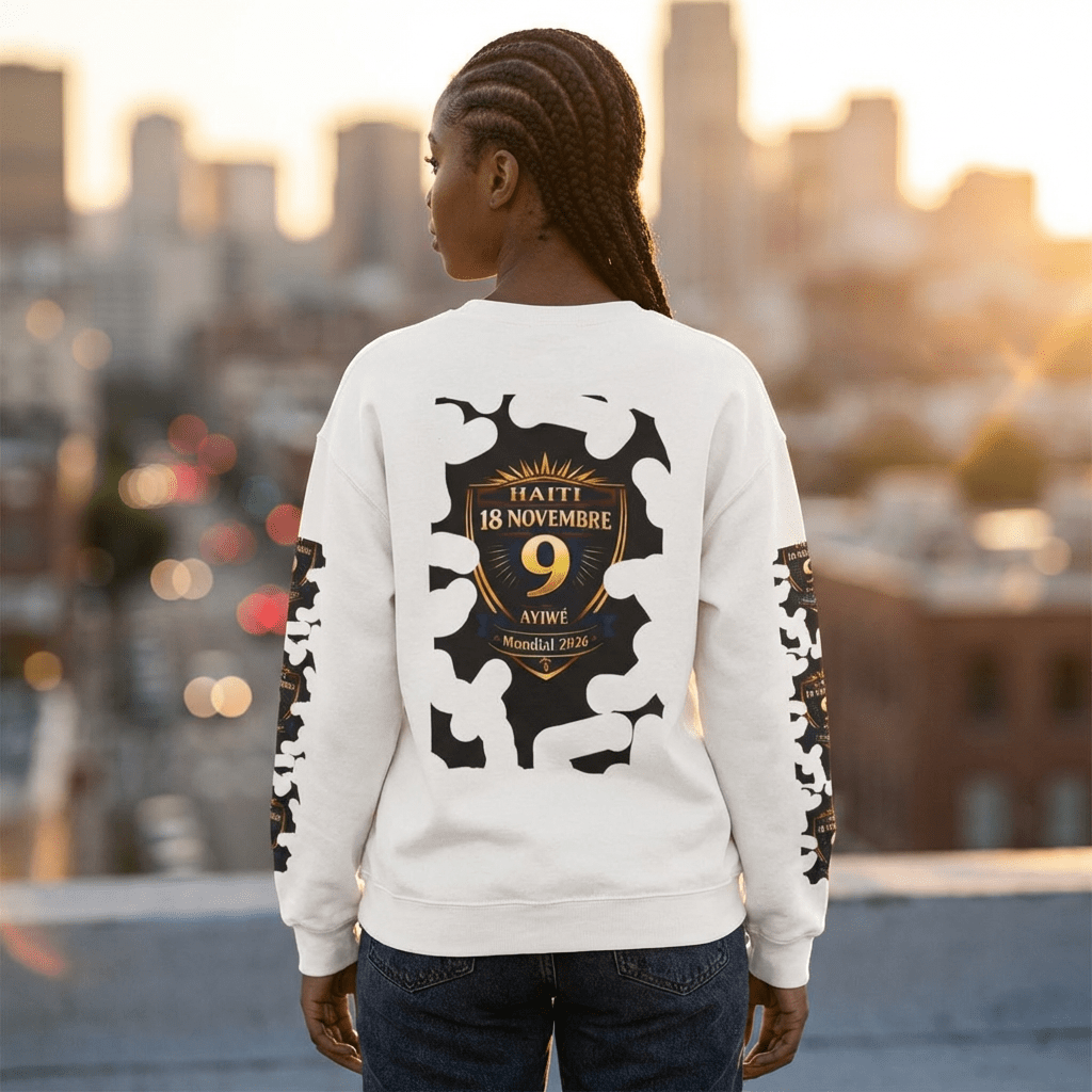 Ayiti18WC - Goal1 Unisex Heavy Blend™ Crewneck Sweatshirt by AyiWe F&S - AyiWé Fashion & Style