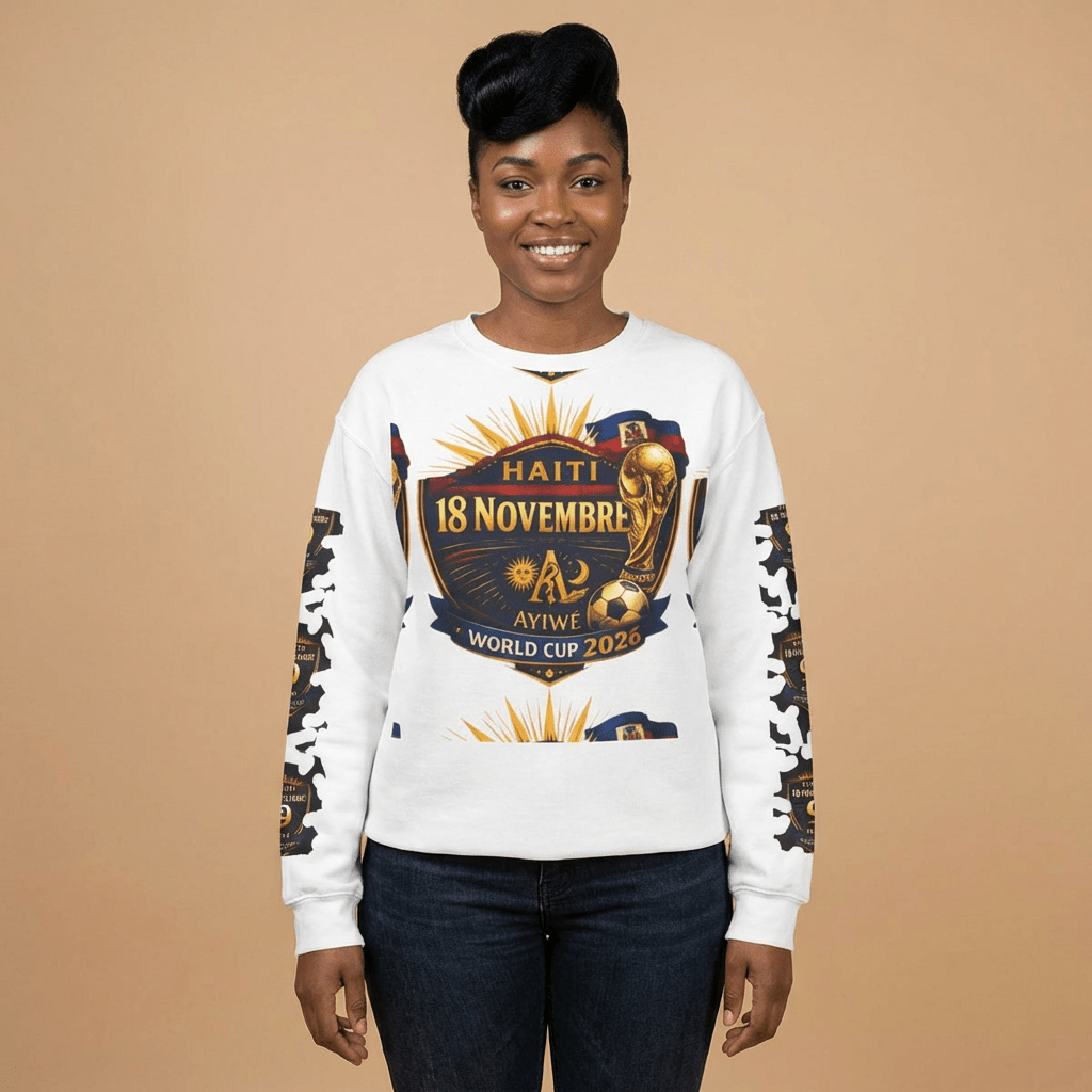 Ayiti18WC - Goal1 Unisex Heavy Blend™ Crewneck Sweatshirt by AyiWe F&S - AyiWé Fashion & Style