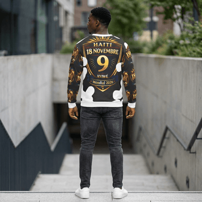 Ayiti18WC - 09Champion Unisex Sweatshirt (AOP) by AyiWe F&S - AyiWé Fashion & Style