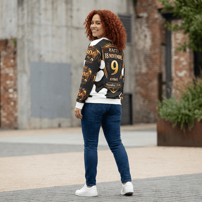 Ayiti18WC - 09Champion Unisex Sweatshirt (AOP) by AyiWe F&S - AyiWé Fashion & Style