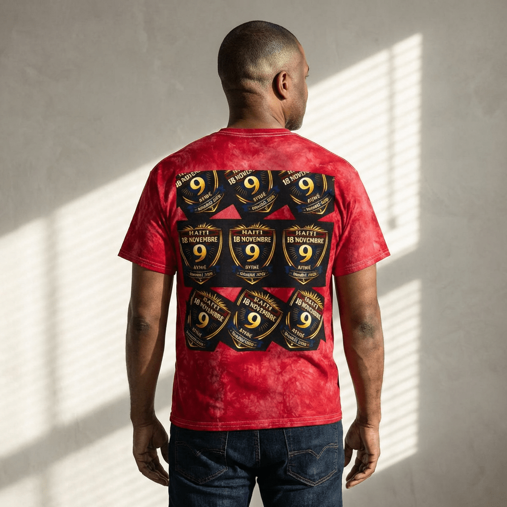 Ayiti18WC - Victoire WC 2026 Tie - Dye Tee, Crystal by AyiWe F&S by Ayiwe F&S - AyiWé Fashion & Style