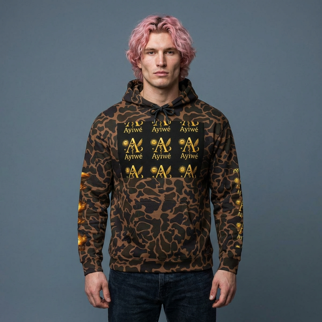 OneSun-Unisex Heavyweight Hooded Sweatshirt. Powered by AyiWe F&S