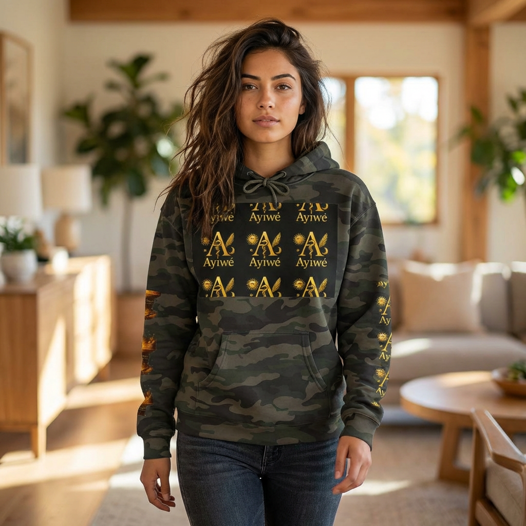 OneSun-Unisex Heavyweight Hooded Sweatshirt. Powered by AyiWe F&S