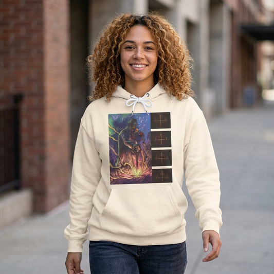 Ayi06 Unisex Lightweight Hooded Sweatshirt. Powered by AyiWe FS