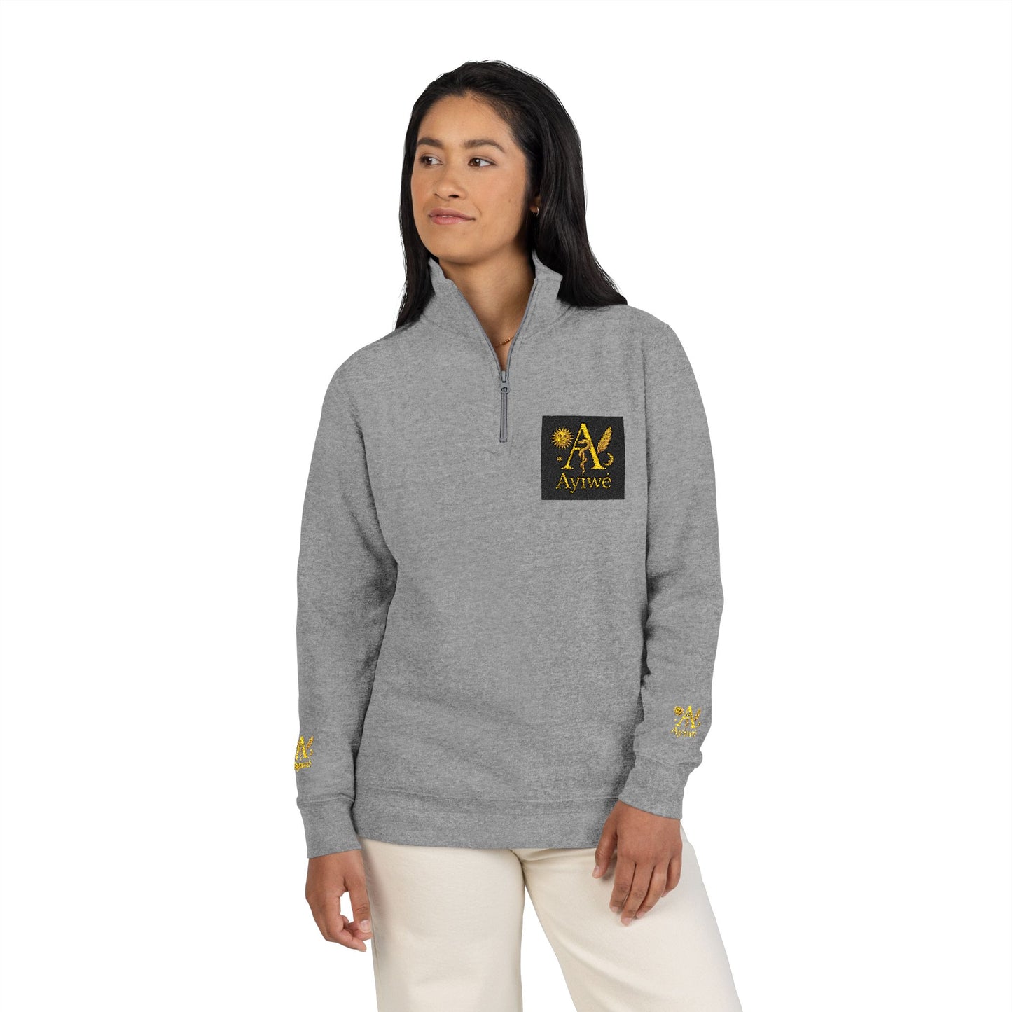 A1 - BL12 - AyiWé Lifestyle Unisex Fleece Pullover (Embroidery) - AyiWé Fashion & Style