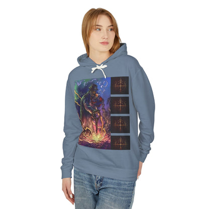 Ayi06 Unisex Lightweight Hooded Sweatshirt. Powered by AyiWe FS
