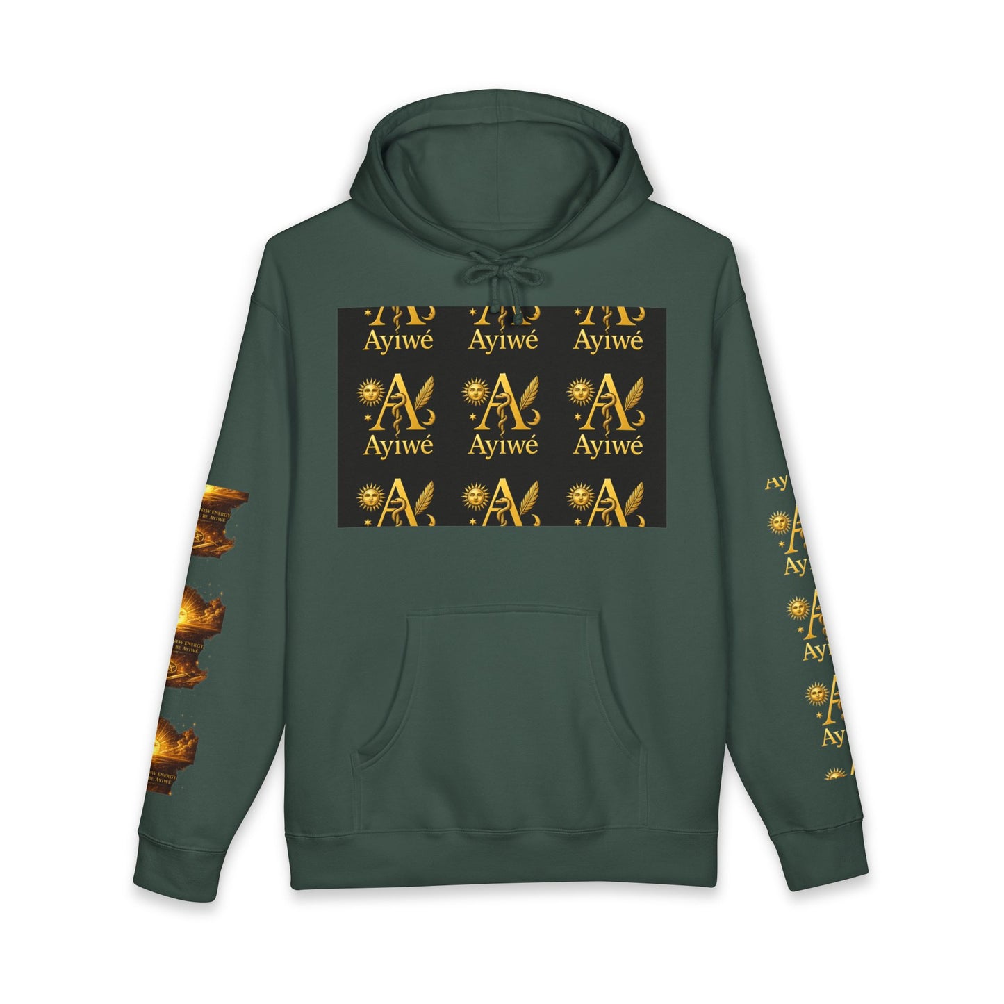 OneSun-Unisex Heavyweight Hooded Sweatshirt. Powered by AyiWe F&S