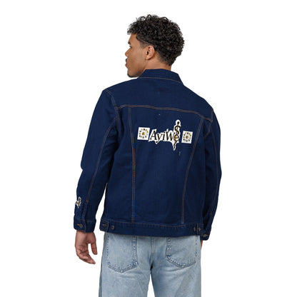 1AyiWé - Day&Night12 Unisex Denim Jacket (Embroidery) - AyiWé Fashion & Style