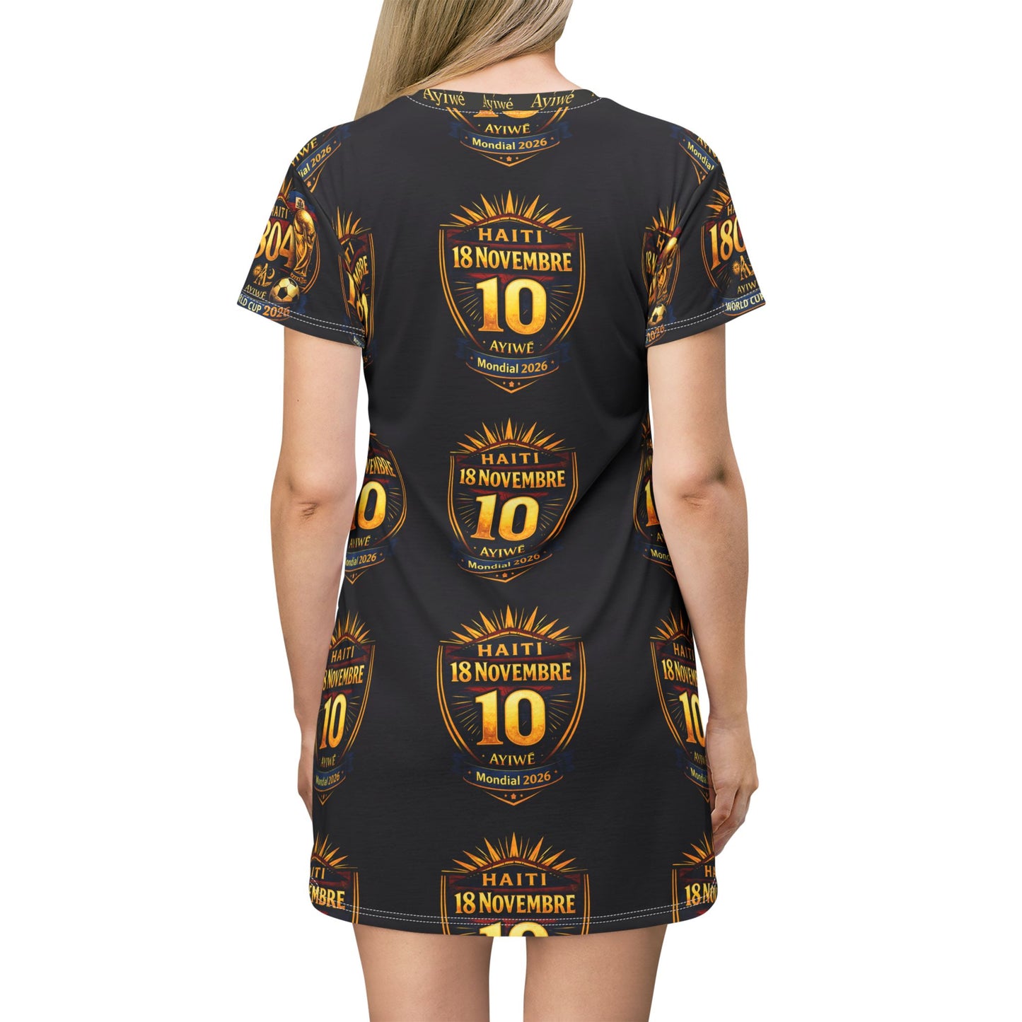 Ht - Marabou - WC2026 T-Shirt Dress (AOP) by AyiWe F&S - AyiWé Fashion & Style