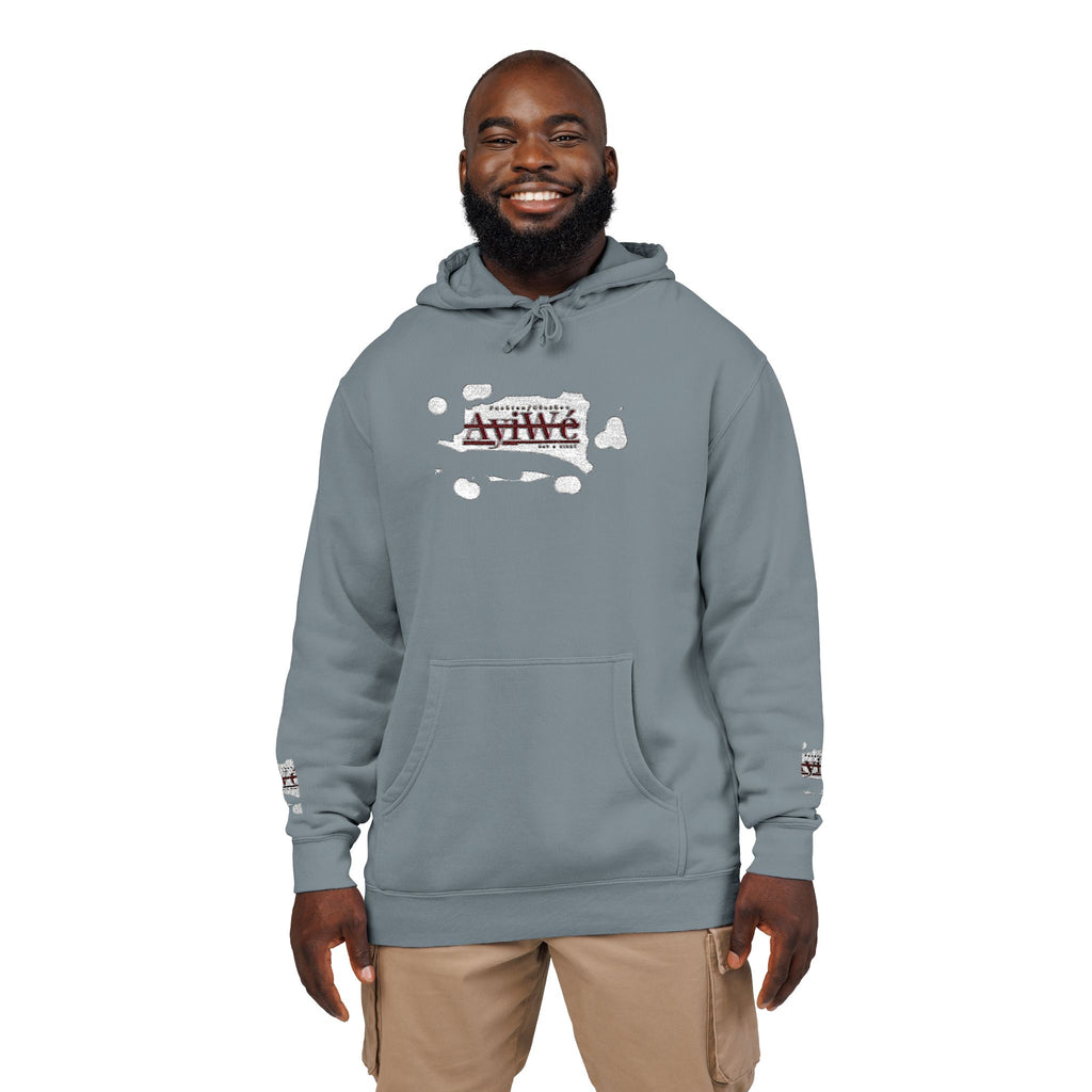 AyiWe A1 Unisex Pigment-Dyed Hoodie (Embroidery)
